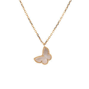 Van Cleef & Arpels Sweet Alhambra Butterfly Pendant Necklace